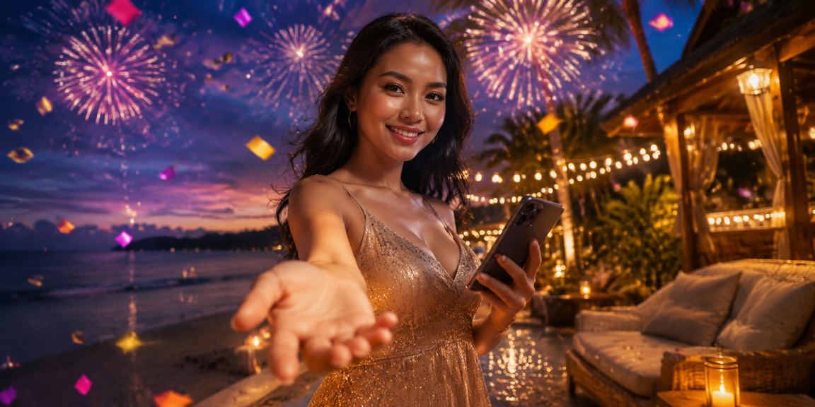Pengguna melayari platform 5juta di Langkawi menggunakan telefon